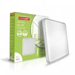 Cвітильник стельовий світлодіодний Eurolamp Smart light Crystal Square (LED-SL-50W-T16) - мініатюра 2