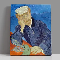 Інтер'єрна картина Портрет доктора Гаше, Вінсент ван Гог, Vincent van Gogh, Dr.Gachet, інтер'єрний декор, 75×60 см (id6661)