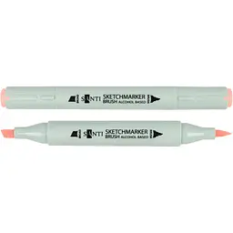 Набір спиртових маркерів Santi Brush SA-26 пастельно-персиковий 6 шт. (390948)