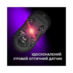 Мишка Lorgar MSA10W Wireless Gaming Black (LRG-MSA10W-BK) - мініатюра 5