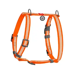 Шлея для собак водостійка анатомічна Н-подібна Waudog Waterproof з QR-паспортом світловідбивна пластикова пряжка-фастекс М Ш