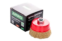 Корщітка APRO для болгарки УШМ дротяна щітка чашкова 85 мм x М14 830426 - мініатюра 3