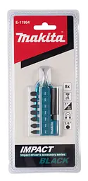 Набір біт торсіонних 8 шт Makita Impact Black E-11994 - мініатюра 3