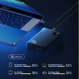 Портативна батарея Baseus Adaman Digital Display 140 W 24000mAh чорна P10021508113-00 - мініатюра 5
