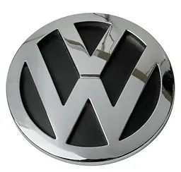 Задня емблема Volkswagen T5 2003-2015 хромована 130 мм (OEM 7H0853630ULM) - мініатюра 3