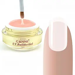 Конструюючий гель Canni 325 Light Nude напівпрозорий 15 мл - мініатюра 2