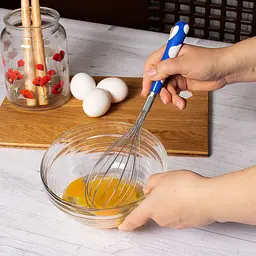 Вінчик кухонний з керамічною ручкою 29 см, Kitchen Master Синій 87674 - мініатюра 2
