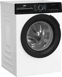 Beko Пральна машина Beko фронтальна, 10кг, 1400, A, 58см, дисплей, інвертор, пара, білий - мініатюра 2