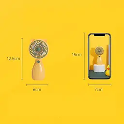 Портативний ручний вентилятор Handy Mini Fan JX-998 на акумуляторі з ручкою міні вітродуйка 2,5Вт Pink - мініатюра 8