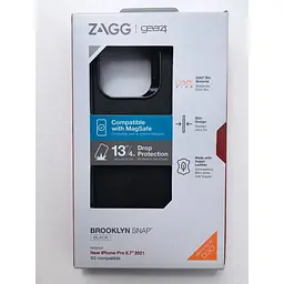 Протиударний чохол Gear4 Brooklyn MagSafe для iPhone 13 Pro Max (6.7") Black 702008339 - мініатюра 3