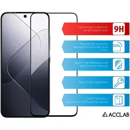 Скло захисне ACCLAB Full Glue Xiaomi 14 Black (1283126591280) - миниатюра 3