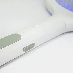 Електрична мухобойка Multifunction Electric mosquito Swatter Біла, ракетка від комарів із док станцією (ST) - мініатюра 5