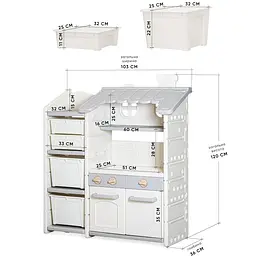 Стелаж Mealux Chef White (KD-E153 White) - мініатюра 2