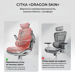 Офісне крісло Sihoo M59AS Mesh Gray (M59AS-M301) - мініатюра 10