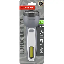 Портативний світлодіодний ліхтарик Titanum TLF-T19 130Lm Gray (TLF-T19)