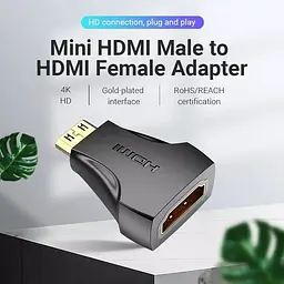 Перехідник Vention Mini HDMI to HDMI Black (AISB0) - мініатюра 8