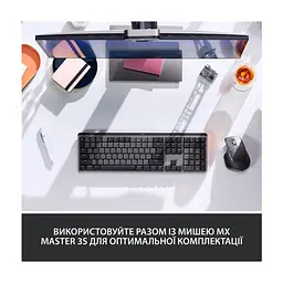 Клавіатура Logitech MX Mechanical Wireless Illuminated Performance Graphite (920-010757) - мініатюра 10