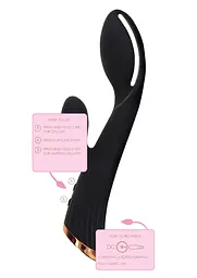 Вібратор-кролик Toy Joy Ivy Cassia Xtra Intense 20.5 см чорний - мініатюра 7
