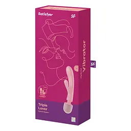 Вібратор-кролик із вібромасажером Satisfyer Triple Lover Pink Satisfyer IG018218; SO8790 97260 - мініатюра 6