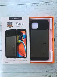 Чохол протиударний із підставкою Spigen Slim Armor F25CS27532 для Google Pixel 4 XL (6.3") Gun Metal - мініатюра 2