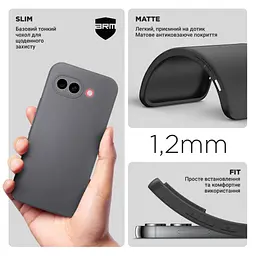Чохол до мобільного телефона Armorstandart Matte Slim Fit Google Pixel 10a 5G Black (ARM90517) - мініатюра 3