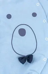 Чоловічок з начосом із закритими ніжками та аплікацією Bear - мініатюра 4