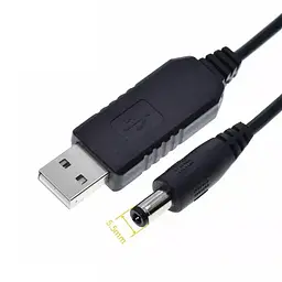 Кабель для роутера VI USB 5V від павербанку на 9v 5,5х2,5 мм - мініатюра 3
