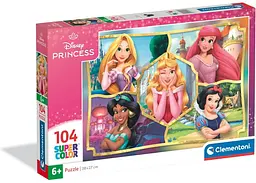 Пазл Clementoni SuperСolor: Принцеси з різних казок, Disney (SuperСolor - Disney Princess Puzzle - 104 pcs.), 104 ел. (25057)
