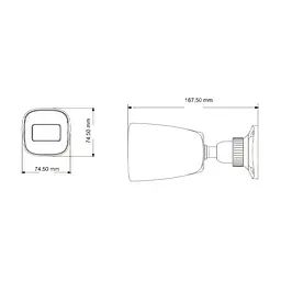 IP-відеокамера 2Mp TVT TD-9421S3B (D/PE/AR2) Black f=2.8mm (77-00144) - мініатюра 2