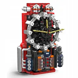 Конструктор механічний годинник Mould King Cyberpunk Mechanical Clock 10187 часи акумуляторні, для дорослих та дітей, 1601 деталей - мініатюра 2