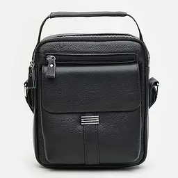 Чоловіча сумка Keizer K18207bl-black 25х21х7 см Чорний - мініатюра 3