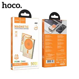 УМБ Hoco Q32 Bird PD20W wireless magnetic power bank(5000mAh) золотистий - мініатюра 3