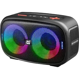 Акустична система 1.0 Defender Q5 20 Вт Bluetooth/FM/USB/TF/IPX5, LED, чорна (65305) - мініатюра 7