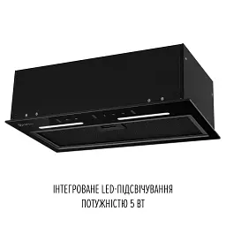 Витяжка повновбудована PERFELLI VIOLA 5JWRB NERO - мініатюра 6