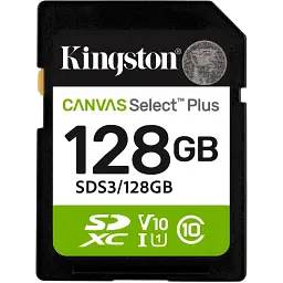 Карта пам'яті Kingston SDXC 128GB UHS-I Class 10 Canvas Select Plus R150MB/s (SDS3/128GB)