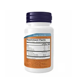 Omega-3 NOW Foods, Риб’ячий жир з омега-3, 1000 мг, 30 капсул 180ЕПК/120ДГК - мініатюра 2