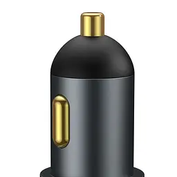 Автомобільний зарядний пристрій Baseus Share Together Lighter Expansion Port U+C 120W Gray (CCBT-C0G) [61085] - мініатюра 4