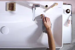 Змішувач для умивальника Hansgrohe Tecturis S CoolStart EcoSmart+ без донного клапана chrome 73321000 - мініатюра 4