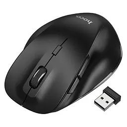Маніпулятор миша HOCO GM24 Mystic six-button dual-mode business wireless mouse Black - мініатюра 4