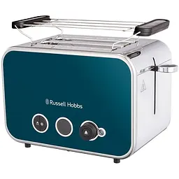 Тостер Distinctions 2-Slice 1670Вт, підігрів, розморожування, пластик, синій Russell Hobbs kuh0014860