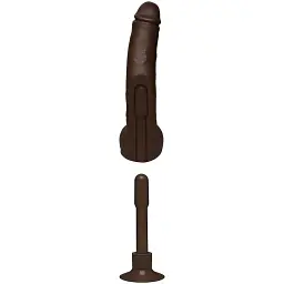 Вібратор Doc Johnson Signature Cocks Vibrating Safaree Samuels Anaconda 12 30.4 см коричневий - мініатюра 5