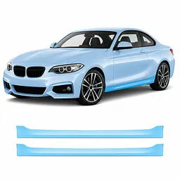 Антигравійна захисна бронеплівка за лекалами для BMW 2 Series F22 2014-2021 - нижня зона кузова та пороги