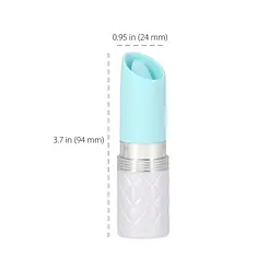 Вібратор для клітора Pillow Talk Lusty Luxurious Flickering Massager 9.4 см бірюзовий - мініатюра 3