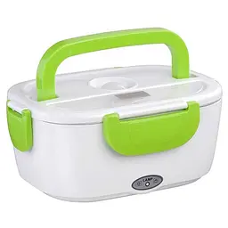 Ланчбокс з підігрівом їжі 220 V, Electric lunch box, ланч-бокс Зелений - мініатюра 2