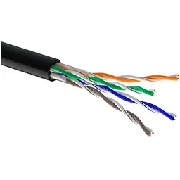 Кабель мережевий OK-Net UTP 305м cat.5e зовнішній (U/UTP-cat.5Е) (КПП-ВП (100) 4*2*0,51)