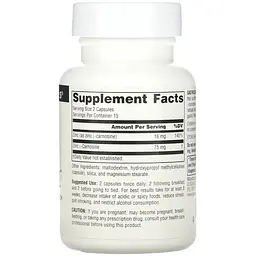 L-карнозин Source Naturals GastricSoothe 37.5 мг 30 капсул - мініатюра 2