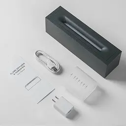 Зволожувач повітря портативний H3 Nordic Style Flame аромадифузор електричний, ефект полум'я, ПОДАРУНОК + 2 Арома олії Kinscoter 24,9х6,6х7,7 см hoz0012415 - мініатюра 10