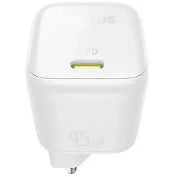 МЗП Baseus PicoGo GaN Fast Charger 45W (1USB-C) (P10176800) Moon White - мініатюра 3