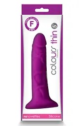 Фалоімітатор Colours Dual Density 5 Inch 15.8 см фіолетовий - мініатюра 3