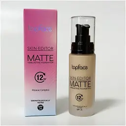 Тональна основа TopFace Skin Editor Matte Longlasting Foundation PT465 відтінок 004, 32 мл - мініатюра 4